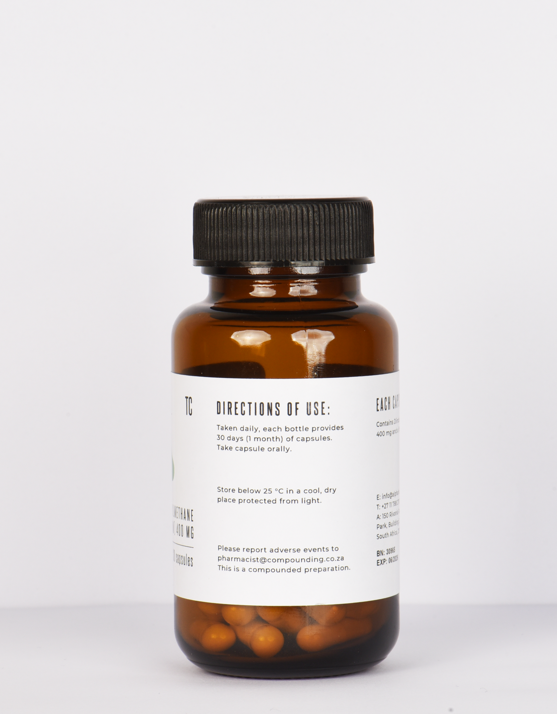 DIM 400 mg (30x Capsules) Directions of Use
