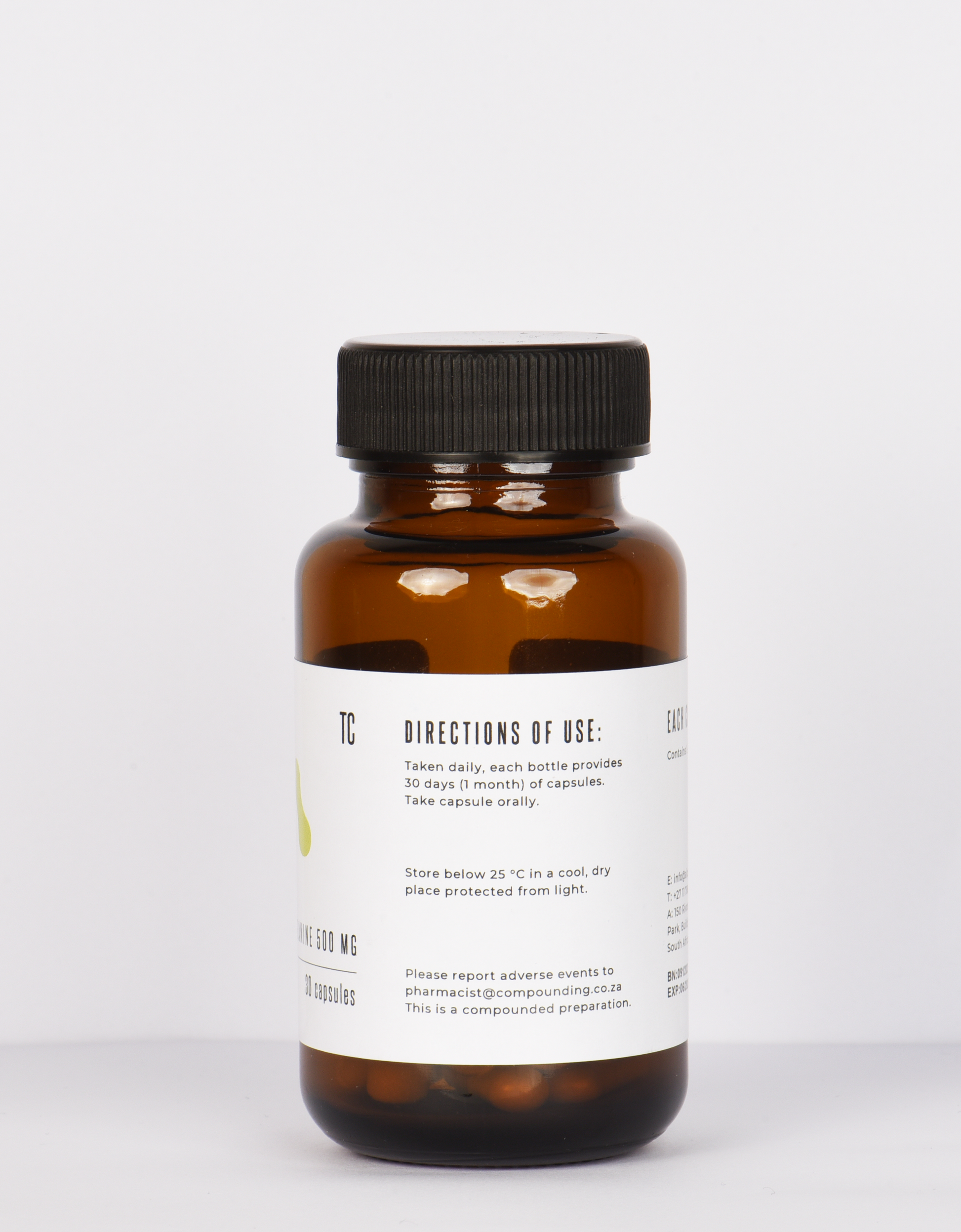 L-Theanine 500 mg (30x Capsules) Directions of Use