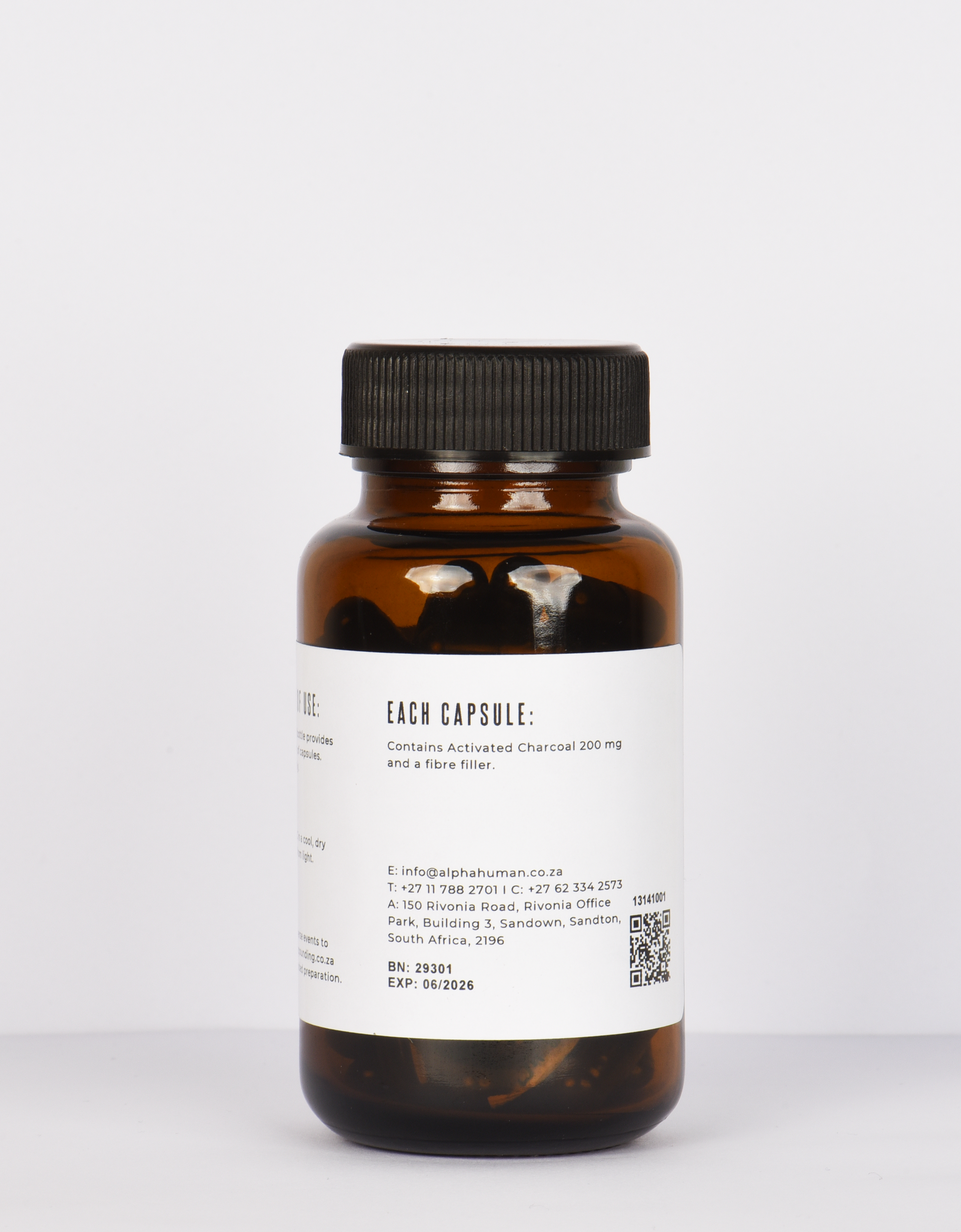 Activated Charcoal 200 mg (60x Capsules) Ingredients