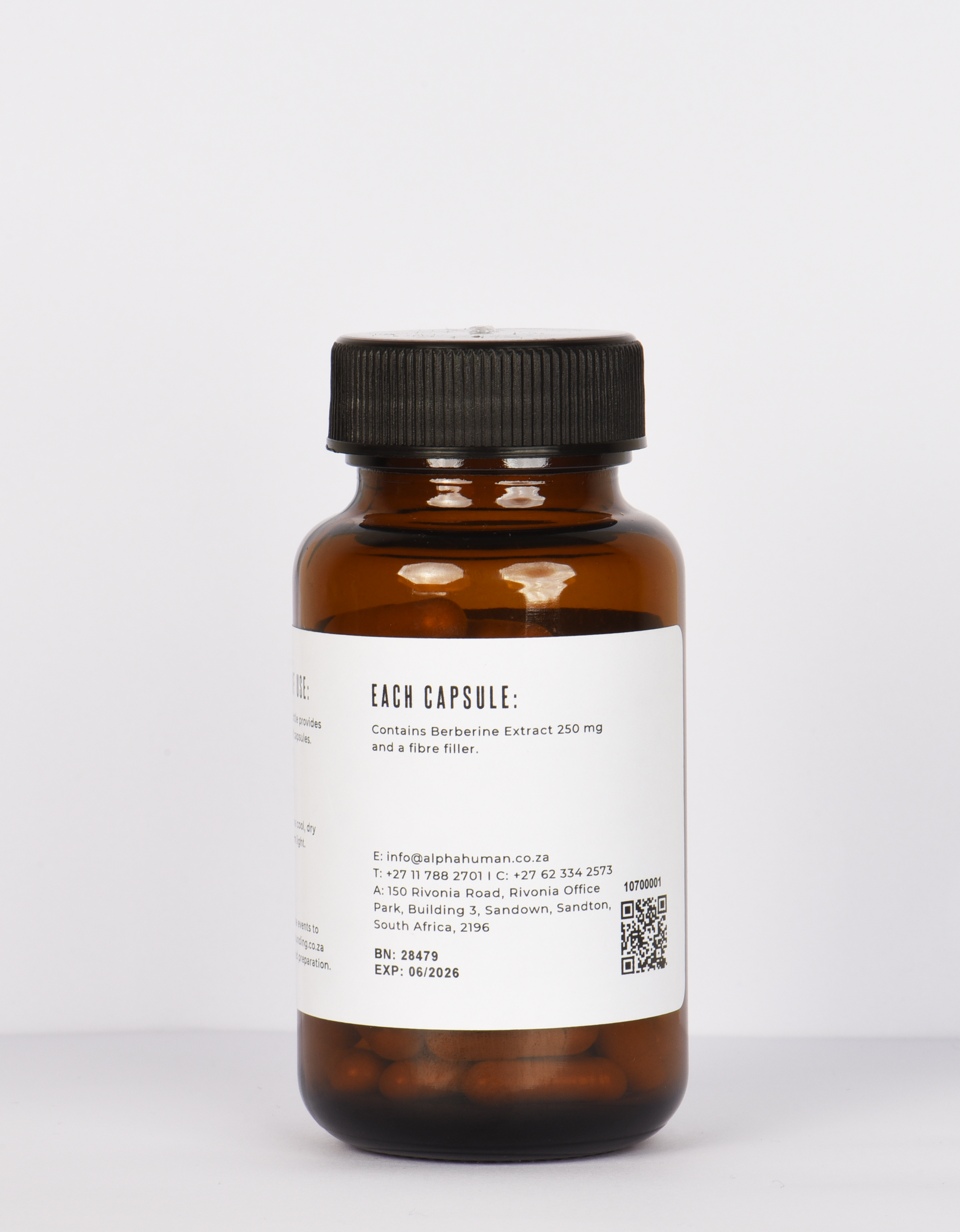 Berberine Ext. 250 mg (60x Capsules) Ingredients
