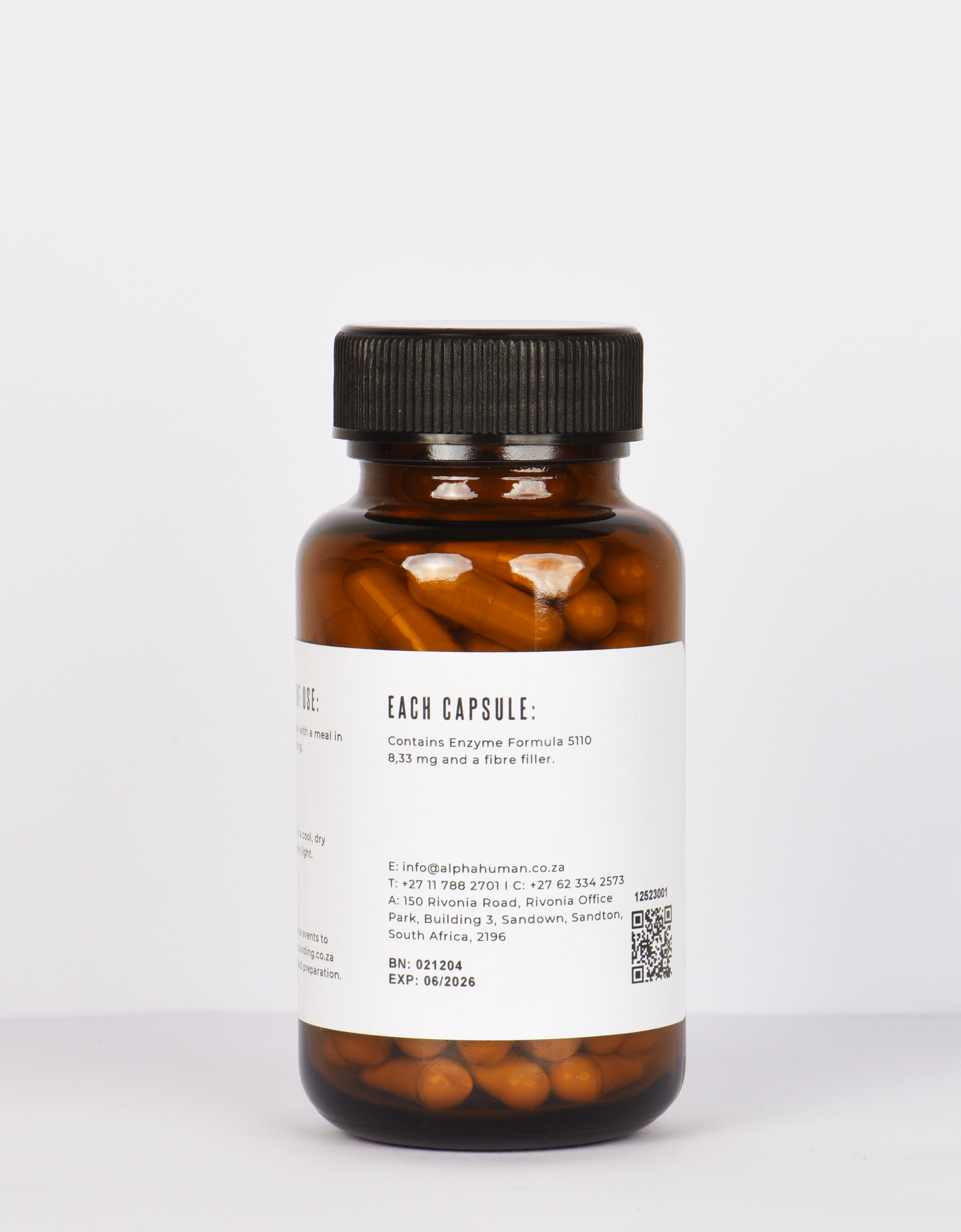 Digestive Enzyme Capsules (90x Capsules) Ingredients