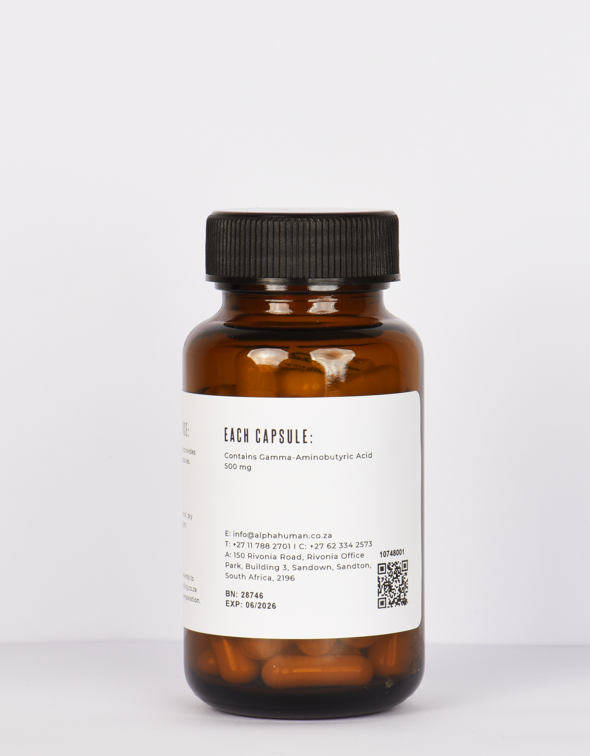GABA 500 mg (60x Capsules) Ingredients