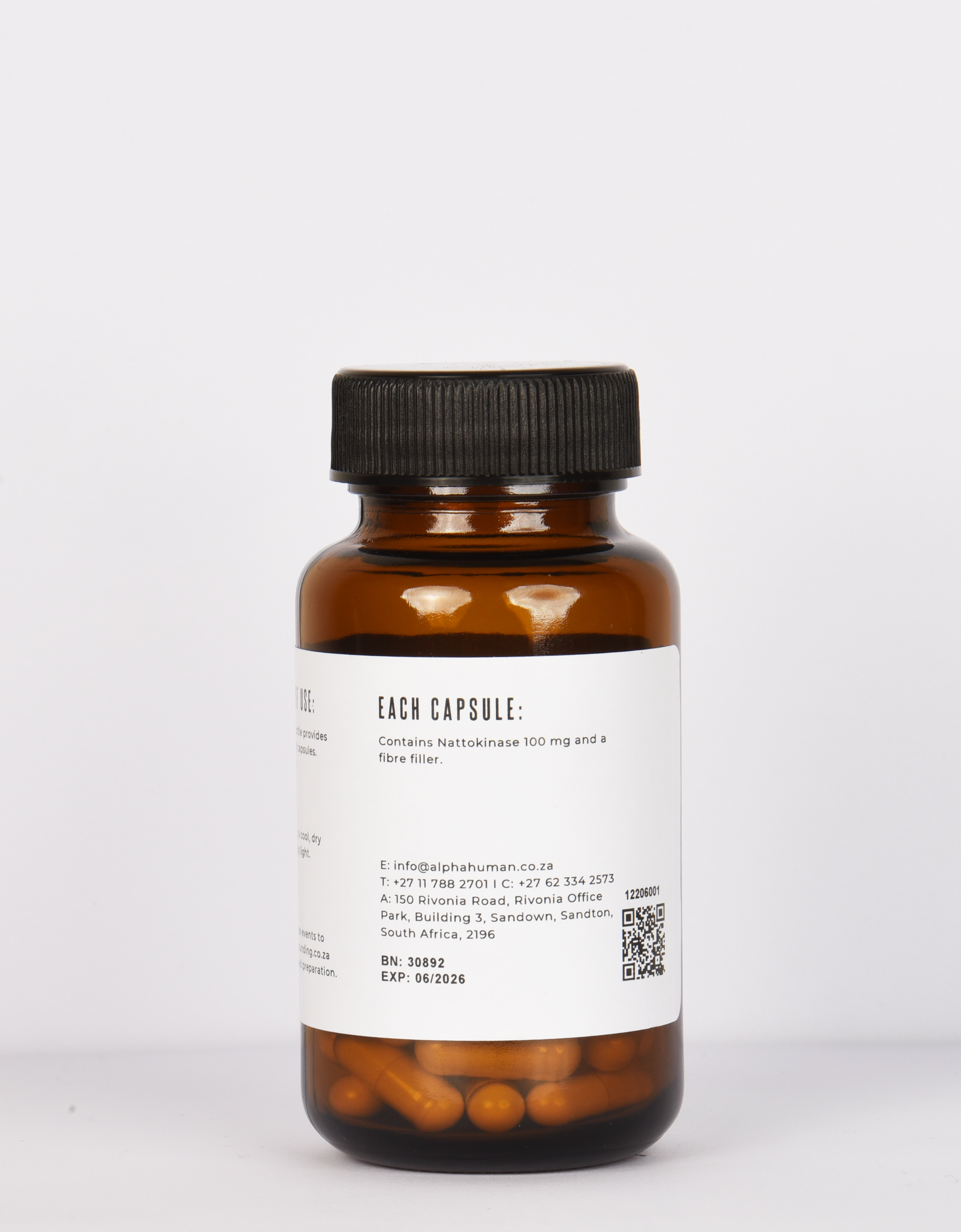 Nattokinase 100 mg (30X Capsules) Ingredients
