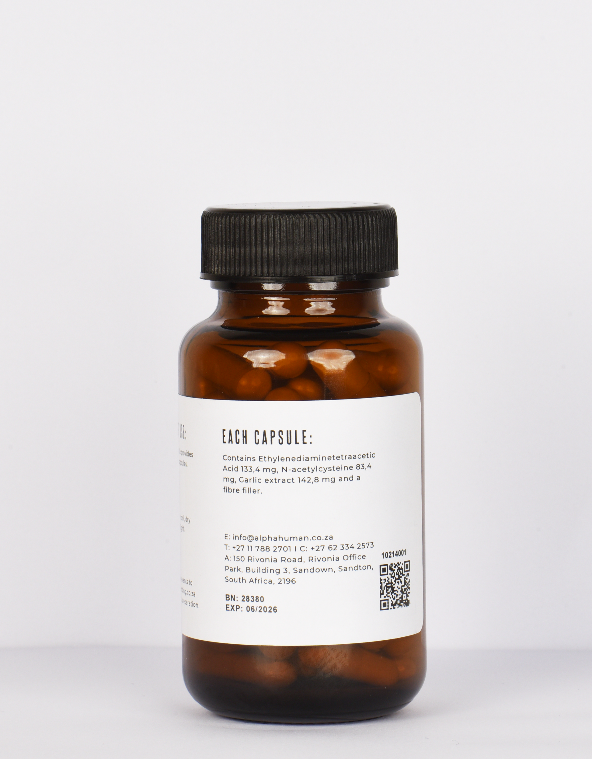 Oral EDTA (60x Capsules) Ingredients