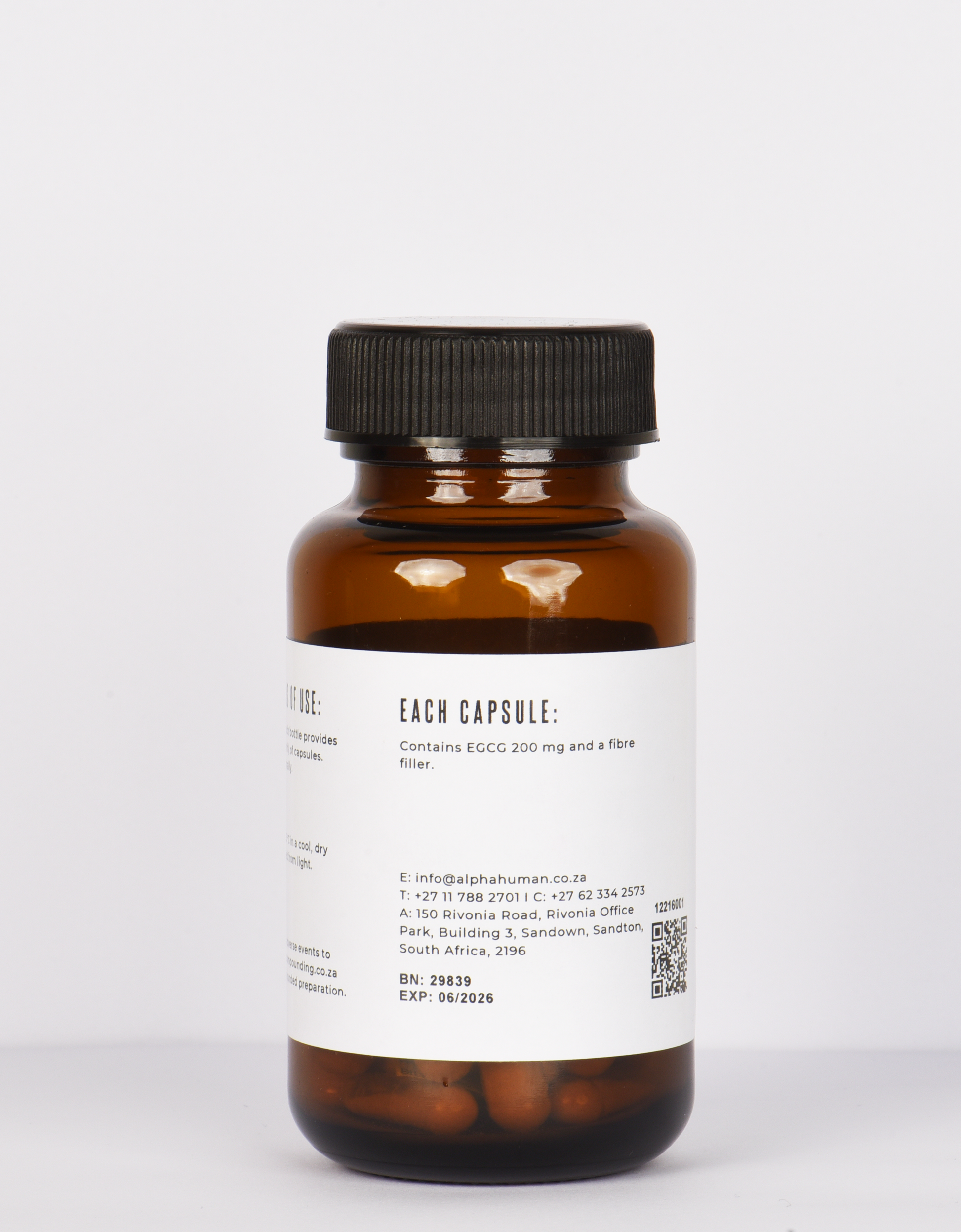 Green Tea (EGCG) 200 mg (60x Capsules) Ingredients